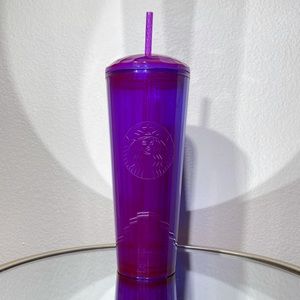 Starbucks Iridescent Purple Pink Kaleidoscope Dome Tumbler